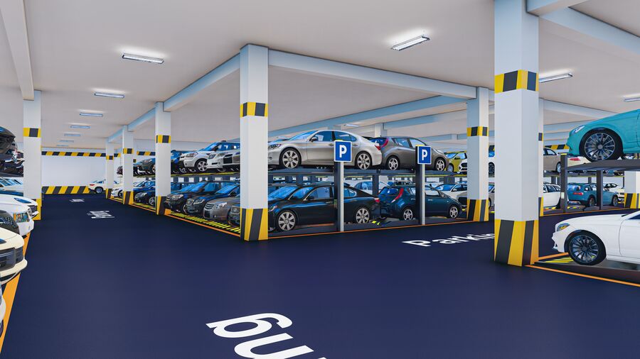 The Galleria — basement parking level