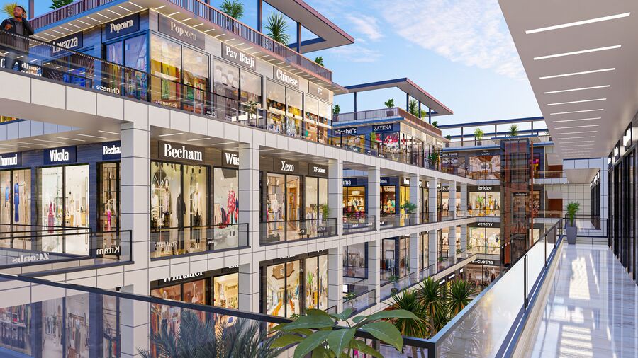The Galleria — rooftop food court level